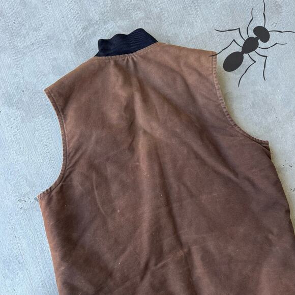 Vintage Y2K Carhartt brown faded work wear vest - Picture 6 of 6